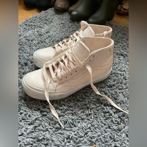MOVING SALE pink vans ultracush leather high top